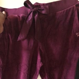 Pink sweat velour jogger